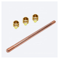 Ground rod Lightning rods Copper rod Copper bonded steel Copper clad steel, Lightning rod,carbide rods for earthing system